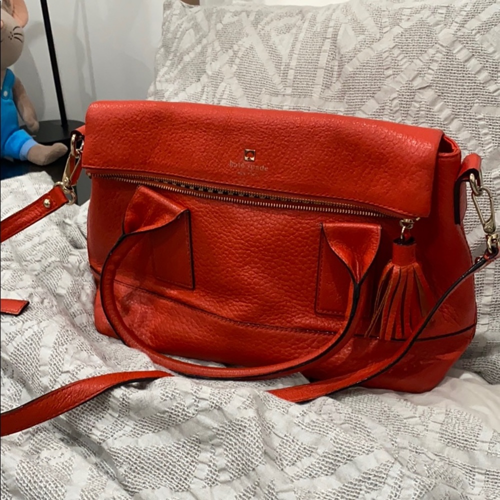 Kate Spade red leather bag